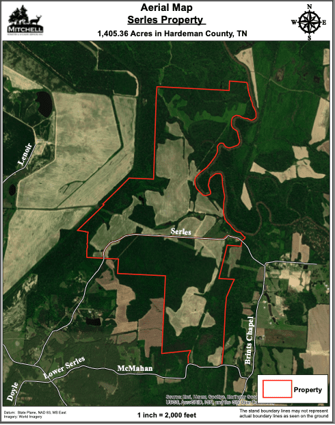 Timber Investments Tennessee - Tract Map